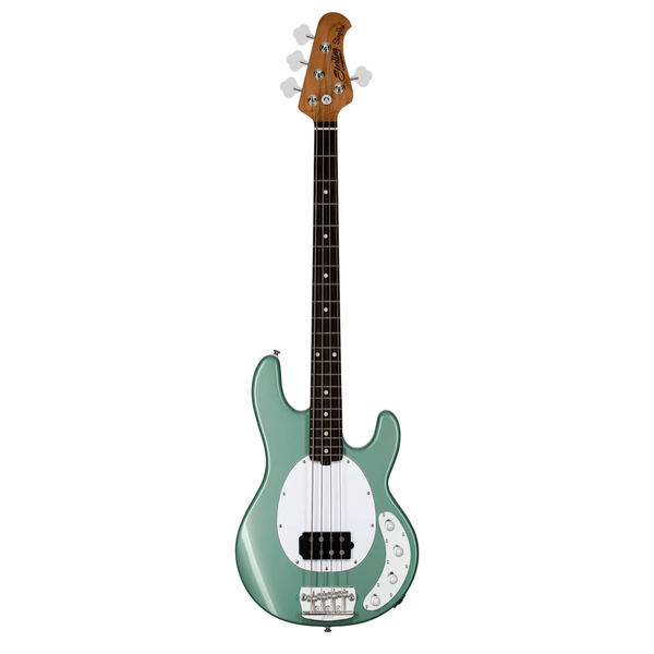 Sterling RAY34 bass Dorado Green front view