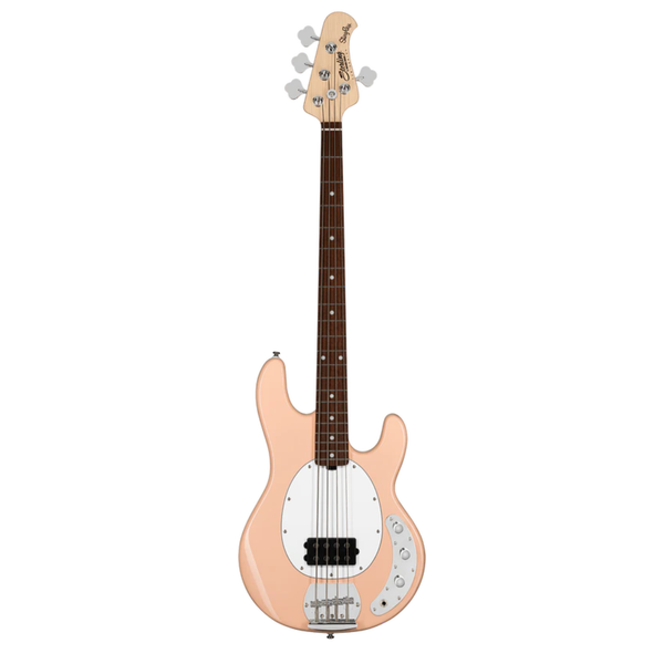 Sterling RAY4 bass Pueblo Pink front view