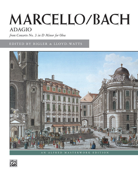 Marcello/Bach: Adagio from Concerto No. 3 in D Minor for Oboe: Piano Sheet