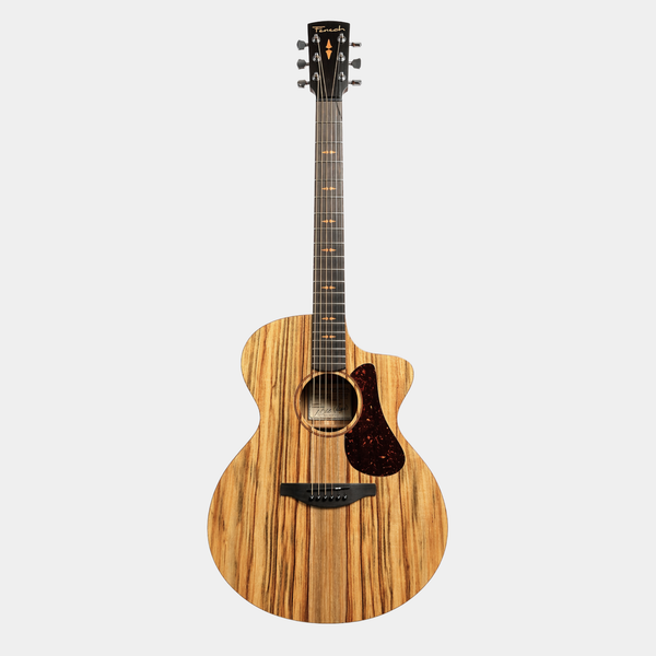 Fenech VTH Series Camphor Laurel Grand Auditorium acoustic guitar front view on white background