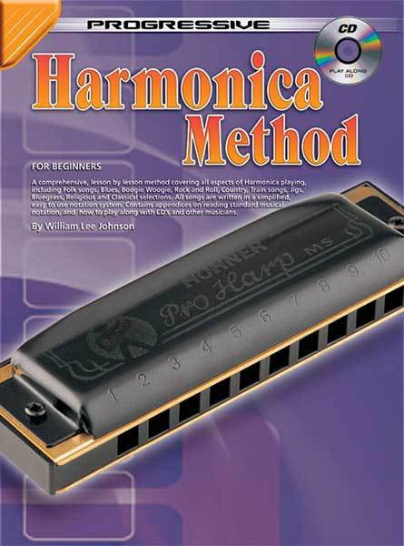 Progressive Harmonica Method beginner tutor book with CD