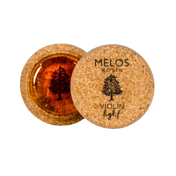 Melos violin rosin light cake in premium cork packaging packaging
