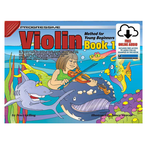 Progressive Violin Method Book 1 for Young Beginners – Book & Online Audio