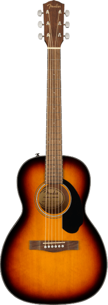 Fender CP-60S parlor acoustic guitar in Sunburst finish - front