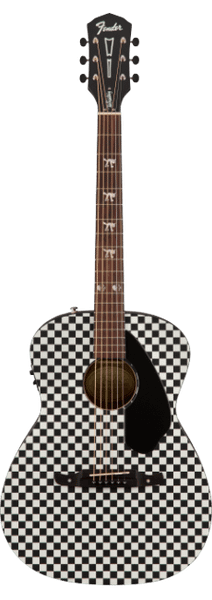 Fender Tim Armstrong Hellcat Acoustic Electric Guitar Checkerboard
