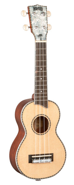 Mahalo Pearl Series Soprano Ukulele with Solid Sitka Spruce Top