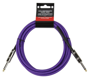 Strukture SC10PP Woven Instrument Cable 10ft - Purple
