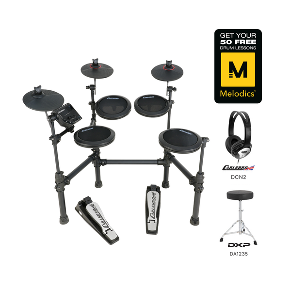 Carlsbro CSD5M Electronic Drum Kit Package with 50 free melodics lessons