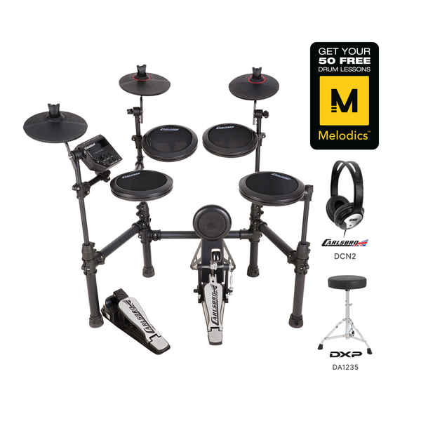 Carlsbro CSD15M Electronic Drum Kit Package with free drum lessons