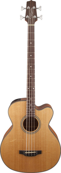 Takamine GB30CE acoustic-electric bass guitar in Natural Gloss with solid spruce top, NEX body and TK-40B preamp.