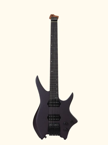 HILS HN3 Headless Electric Guitar - Satin Metallic Deep Purple