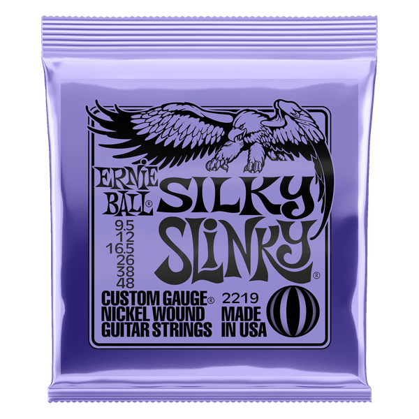 Ernie Ball Silky Slinky Nickel Wound Electric Guitar Strings 9.5-48