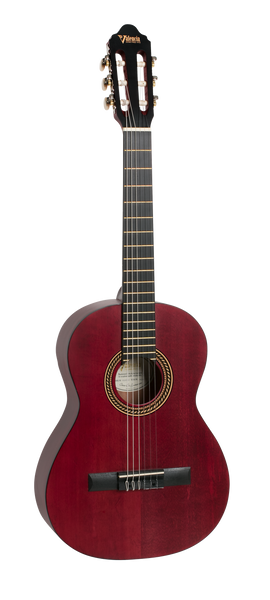 VC203TWR Series 200 Classical Guitar - 3/4 Size Transparent Wine Red Satin Valencia