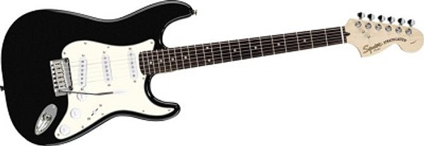 ELECTRIC STANDARD STRAT L/H RW BLK MTL Squier