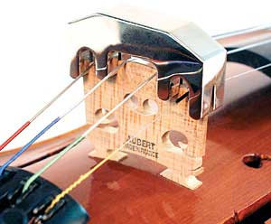 Violin Practice Mute - Nickelplated Brass 4 Legs