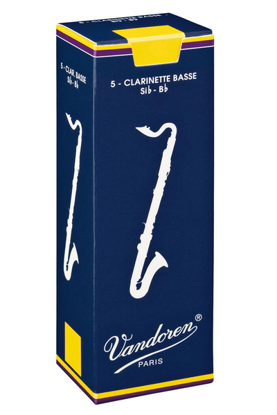 Vandoren Traditional Bass Clarinet Reeds 1.0 - 5 Pack
