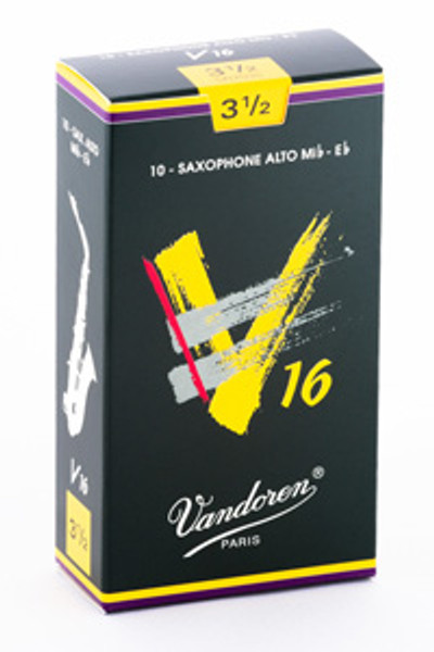 Vandoren V16 Alto Saxophone Reeds 3.5 - Box of 10