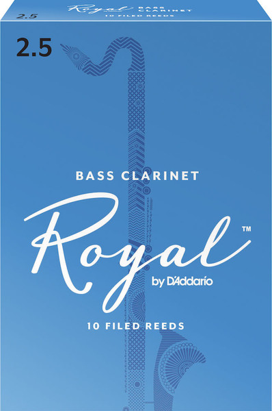 Rico Royal Bass Clarinet Reeds Strength 2.5 - 10 Pack