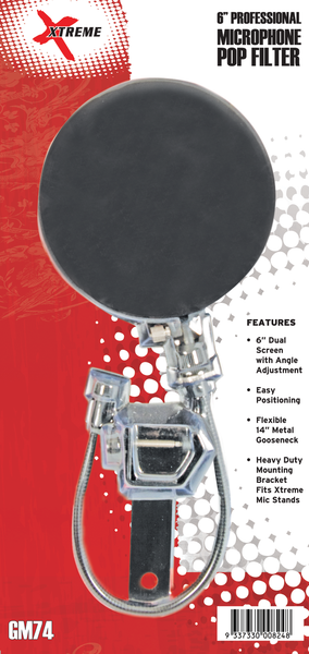 GM74 6" Professional Microphone Pop Filter