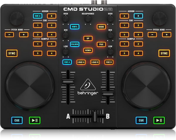 BEHRINGER DJ CMD Studio 2A Dual-Deck DJ MIDI Controller