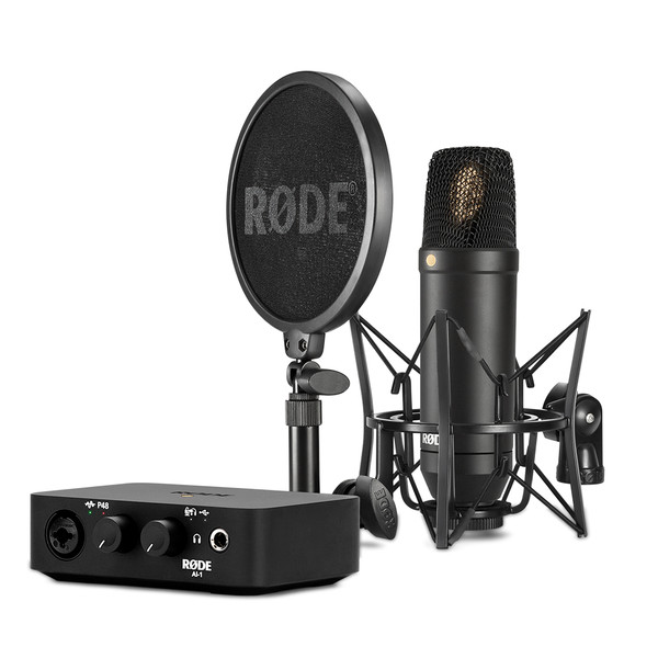 RODE NT1 & AI-1 Complete Studio Kit w/ Audio Interface