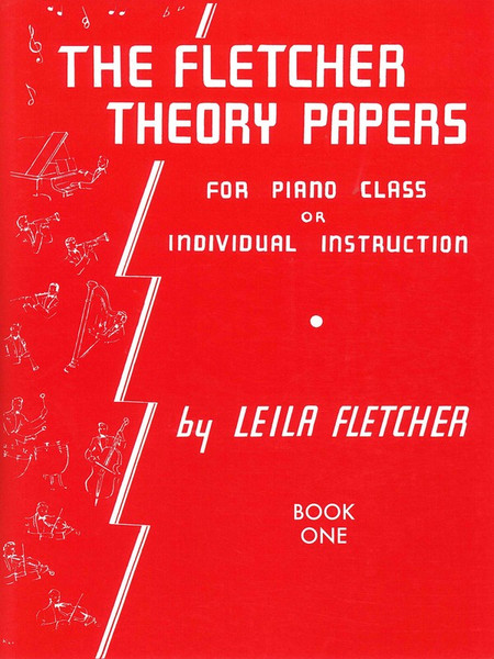 Fletcher Theory Papers Book 1 Red Book by Leila Fletcher beginner music theory workbook