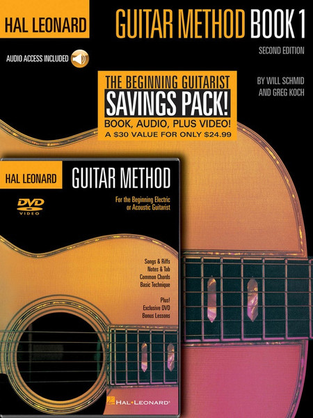 Hal Leonard Guitar Method Beginner's Pack Book 1 + Online Audio/DVD