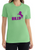 Apple Green Shirt with Purple Decal