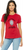 Red Women's Relaxed Fit Crew short sleeve shirt with Medusa Graphic