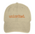 Chamois Hat with Uninvited graphic in Rust