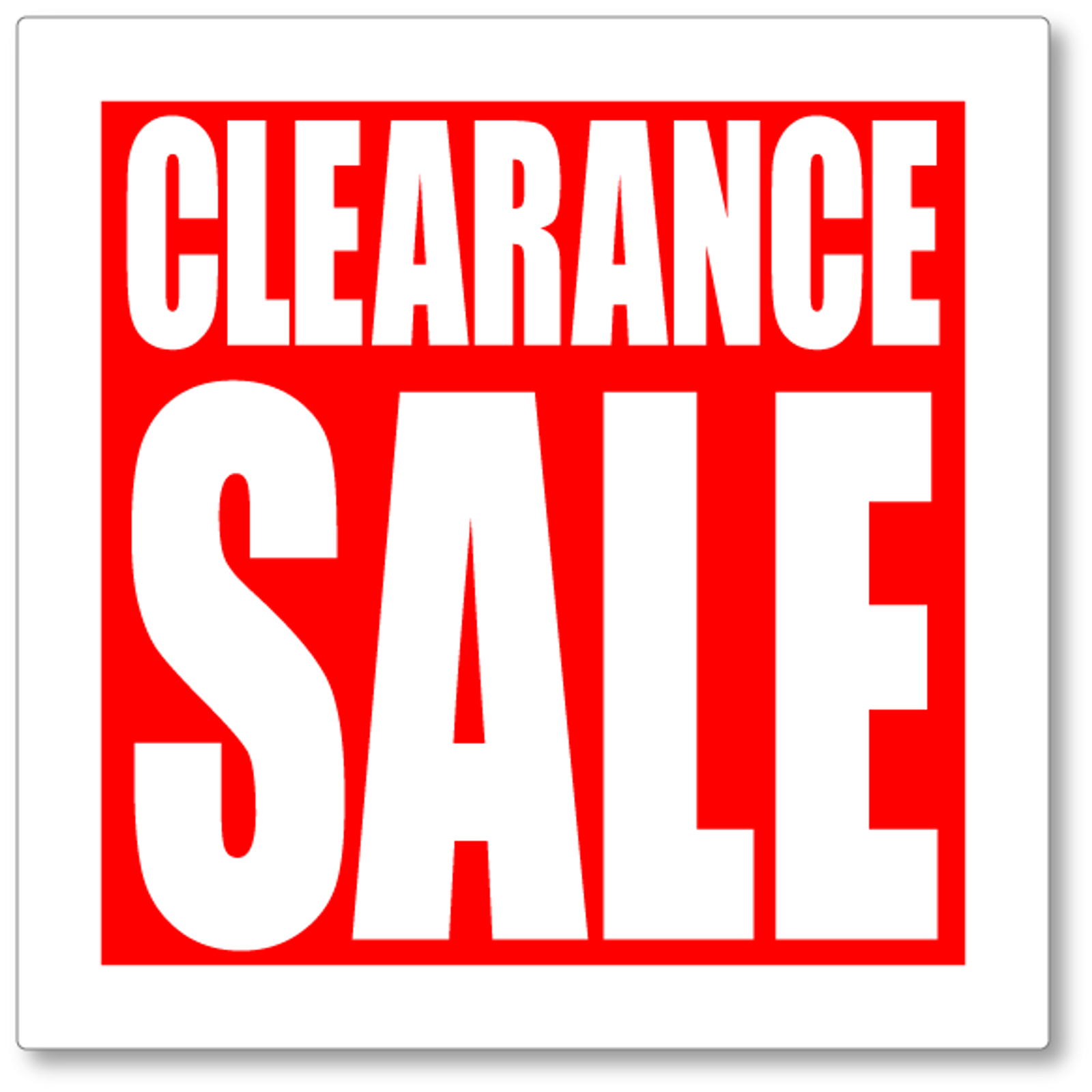 CLEARANCE SALE Shop Window decal #2