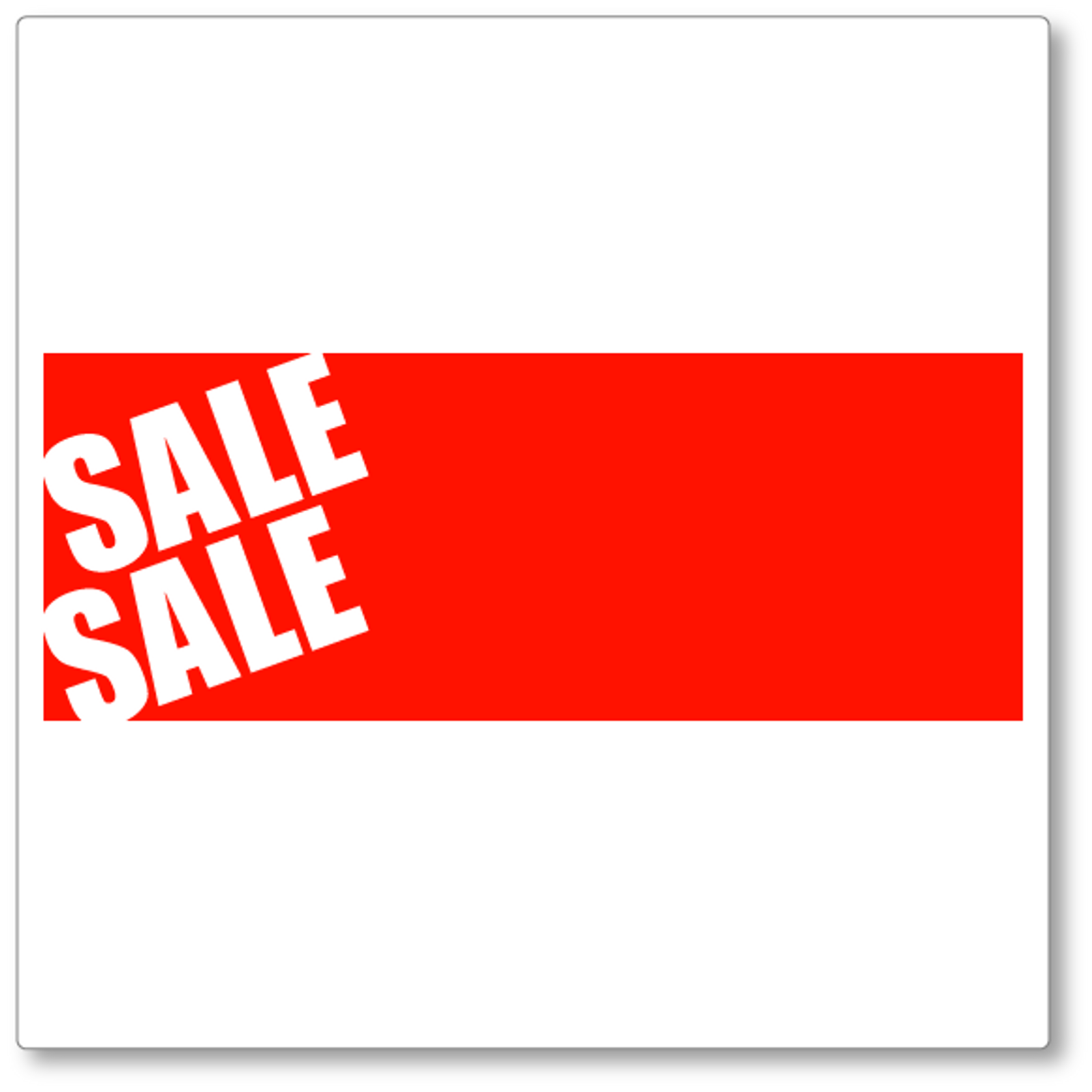 horizontal sale banner #4 shop window decal