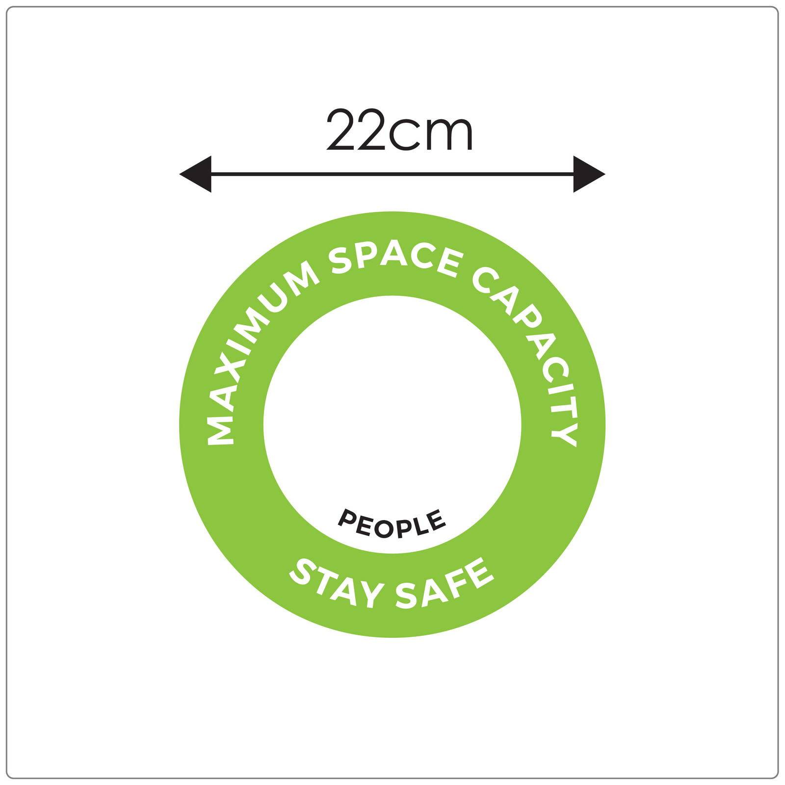 Covid-19 room capacity sign for social distancing, sizing
Room capacity sticker, Covid wall sticker, Covid safe room occupancy sticker