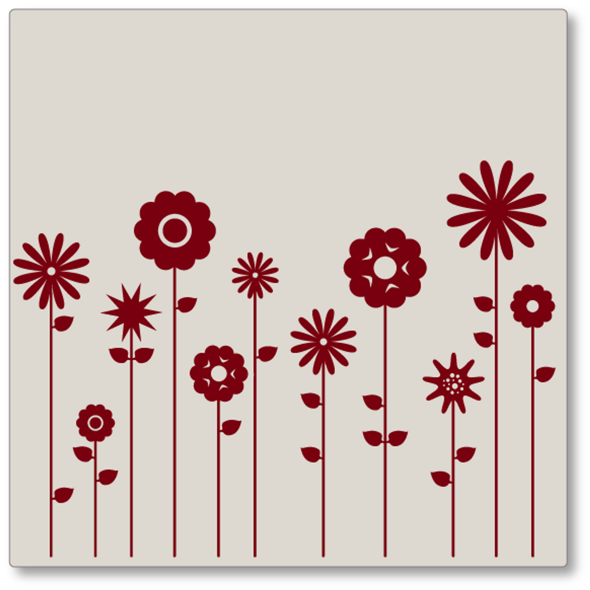 Field of Flowers medium wall decal | Walls That Talk