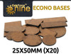 GF9 Econo Bases 25x50mm pill (x20)