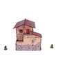 WW2 Italy Large House (1) PREPAINTED 28mm
