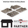 American 105mm Artillery Bases x4 - MADE TO ORDER