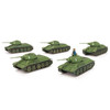 Soviet T-34 TANK COMPANY (x5 plastic tanks) - SBX54