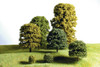 18mm Green Deciduous Trees 12 Pack - DG100