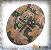 120mm Large Oval Tomb World Flying Resin Base