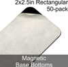 FoW Large Base Self Adhesive Magnet 50 count