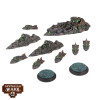 Dystopian Wars Descartes Battlefleet Set