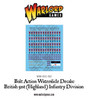 British 51st (Highland) Infantry Division - Decal Sheet - 28mm