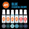 AK Interactive 3G: Essential Colours - Blue Set
