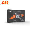 AK-Interactive: Dry 4 Brushes Set