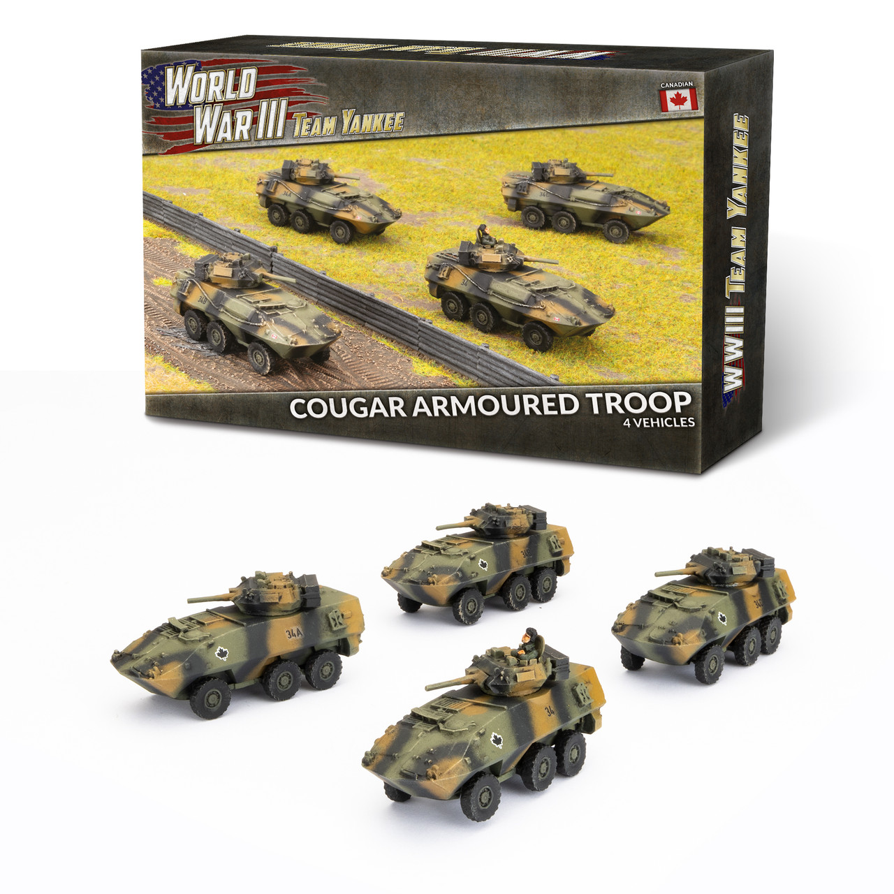 Canadian: Cougar Armoured Troop (x4)