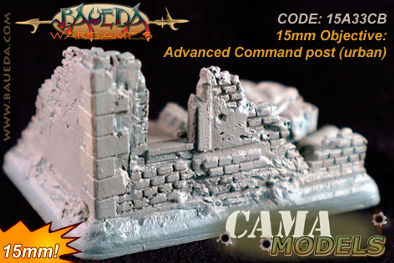 15mm Objective Advanced Command post (urban)