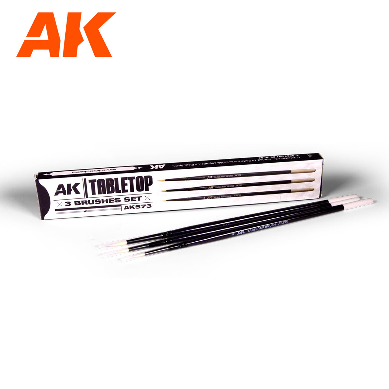 AK Interactive: Tabletop Brush Set 0,1,2