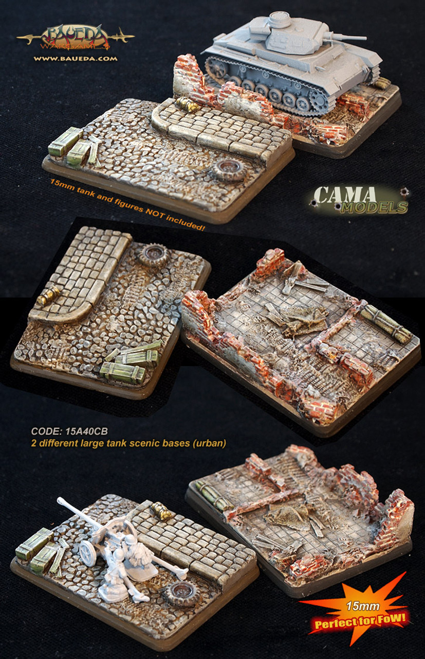 2 different large tank scenic bases (urban)