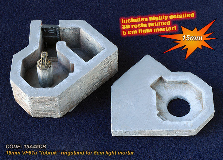 VF61a Tobruk with ringstand for 5cm Festungsgranatwerfer - Kick